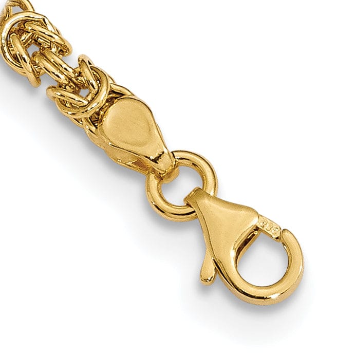 14k Yellow Gold Polished Fancy Link Necklace