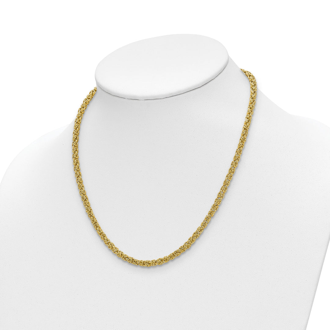 14k Yellow Gold Polished Fancy Link Necklace