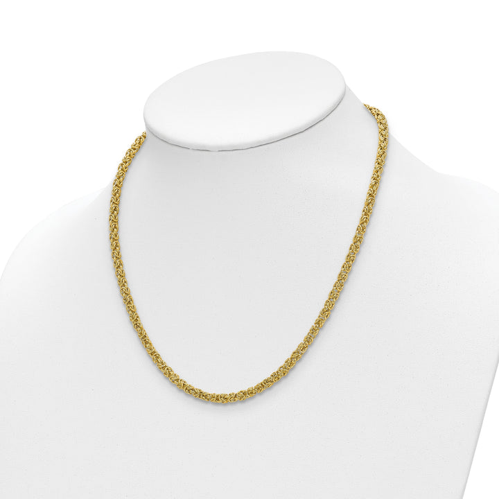 14k Yellow Gold Polished Fancy Link Necklace