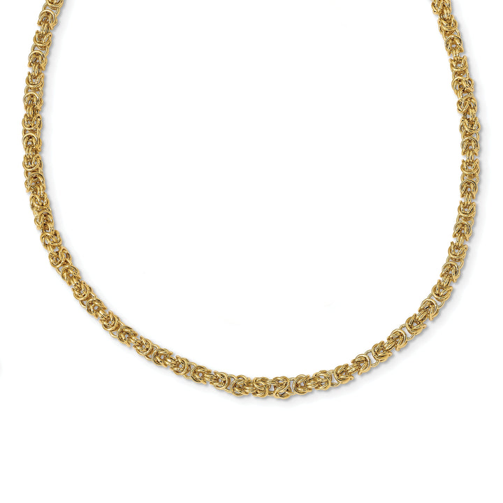 14k Yellow Gold Polished Fancy Link Necklace