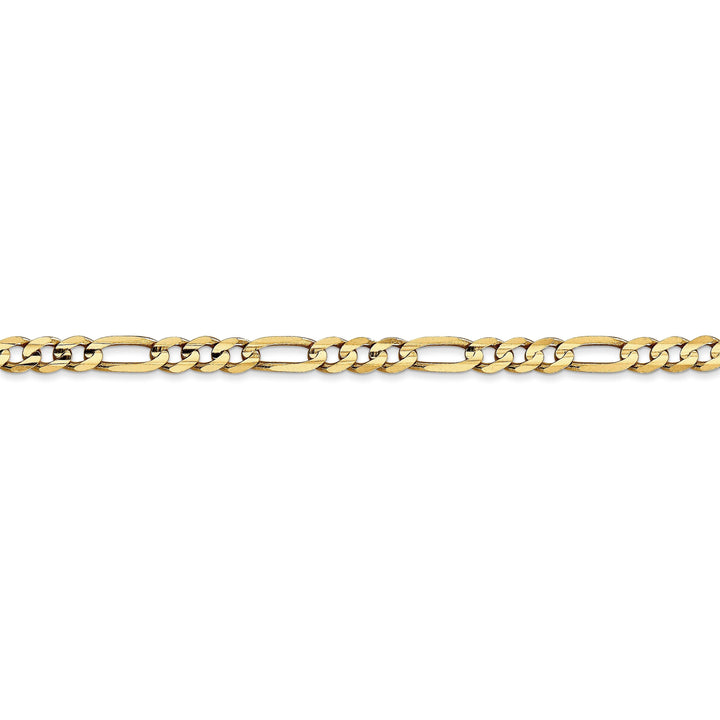 14k Yellow Gold 4.00m Concave Open Figaro Chain