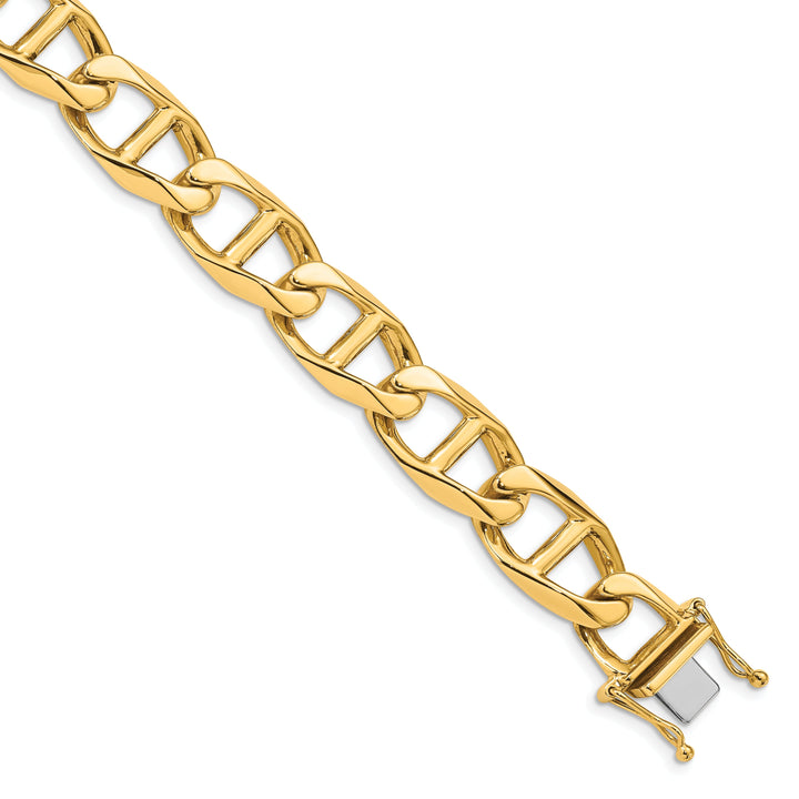 14k Yellow Gold Solid 13.00m Anchor Link Chain