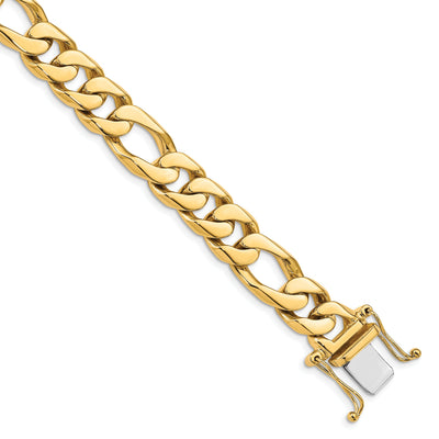 14k Yellow Gold Solid 11.00m Figaro Link Chain at $ 5287.58 only from Jewelryshopping.com