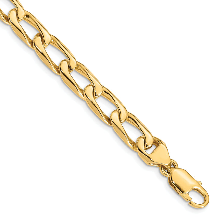 14k Yellow Gold Solid 8.00mm Open Link Chain