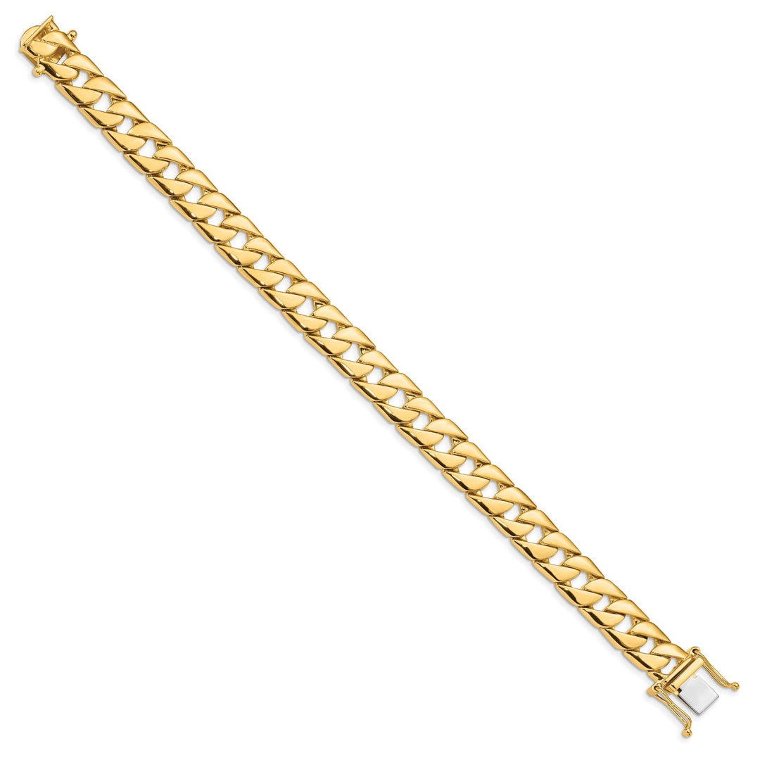 14k Yellow Gold 10.00m Rounded Fancy Curb Chain