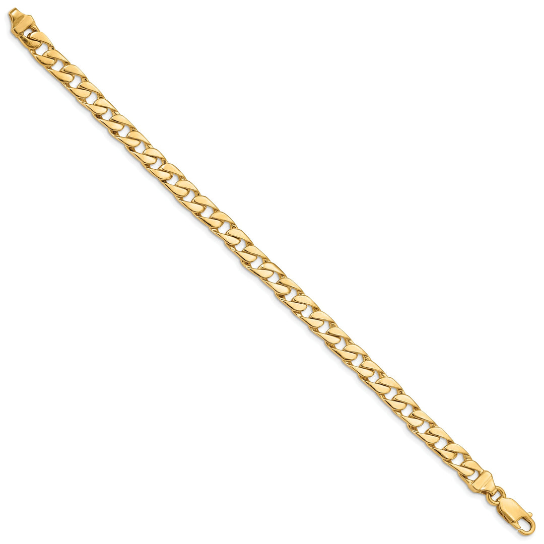 14k Yellow Gold Solid 6.50mm Fancy Link Chain