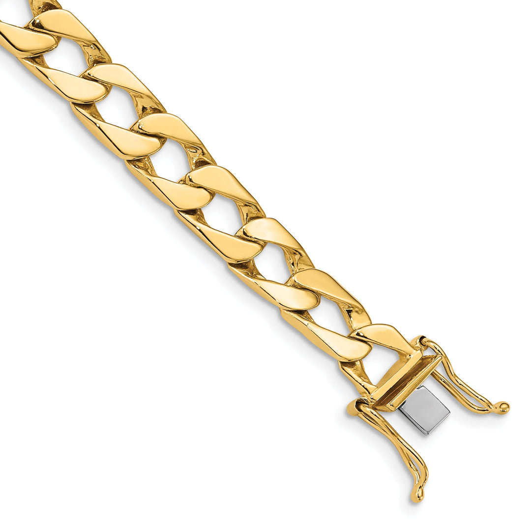 14k Yellow Gold 8.00-mm Fancy Curb Link Chain