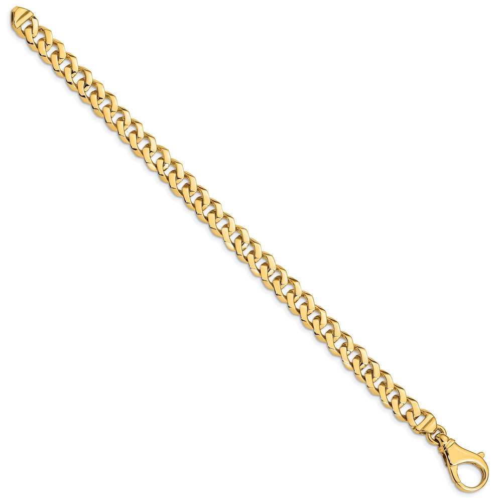 14k Yellow Gold 8.00-mm Fancy Curb Link Chain