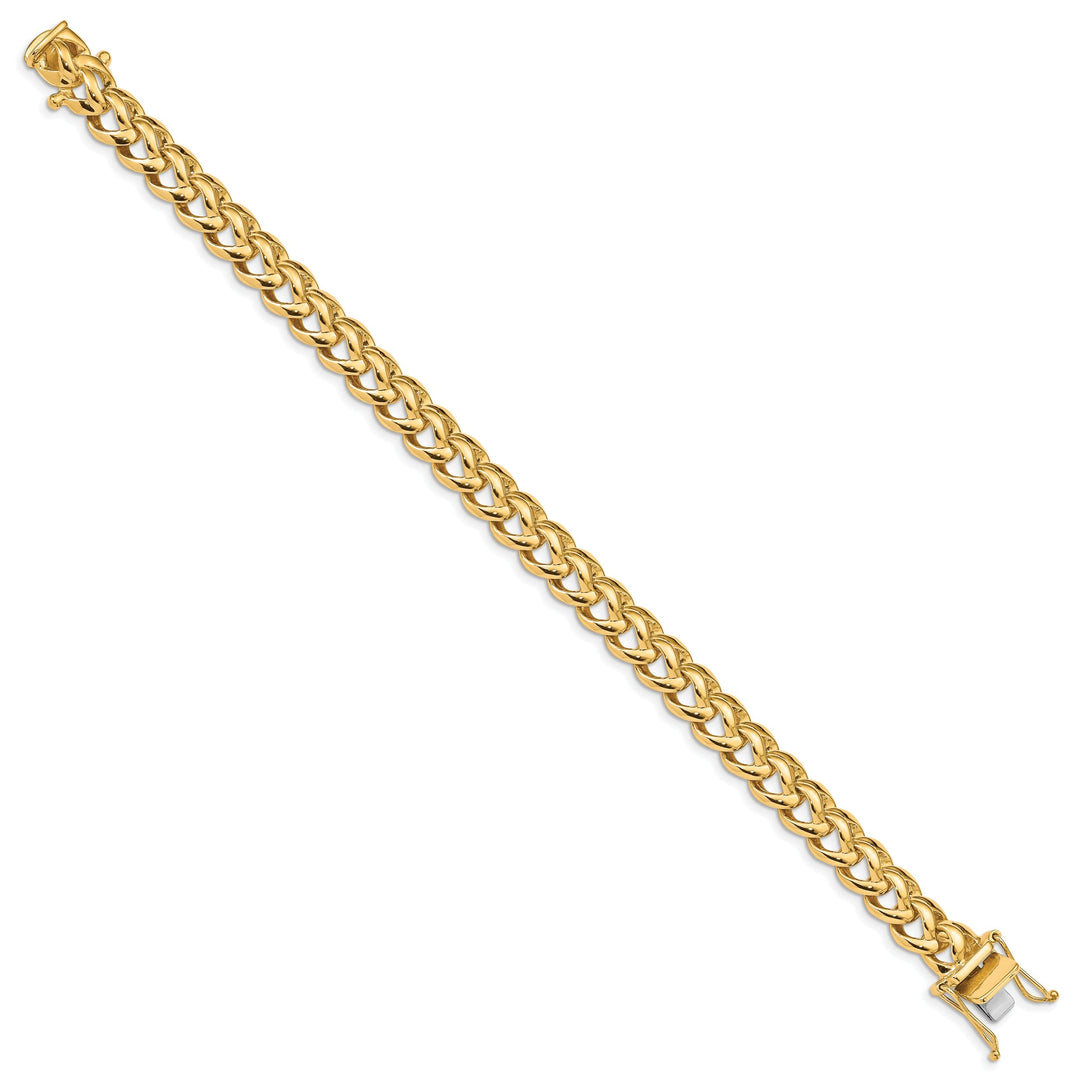 14k Yellow Gold Solid 9.00mm Fancy Link Chain