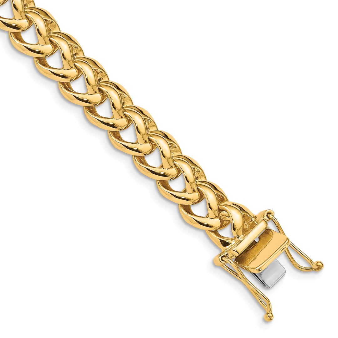 14k Yellow Gold Solid 9.00mm Fancy Link Chain