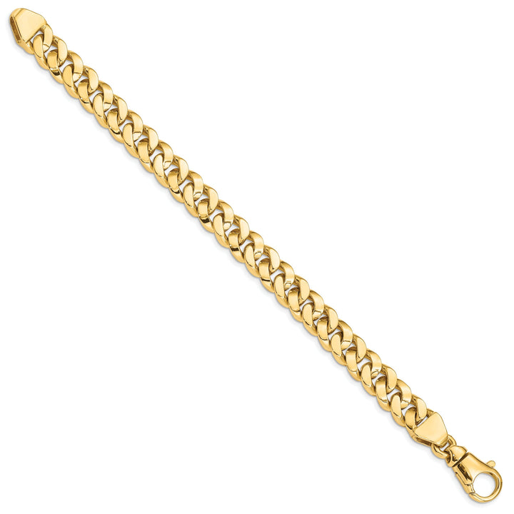 14k Yellow Gold 10.10mm Fancy Curb Link Chain