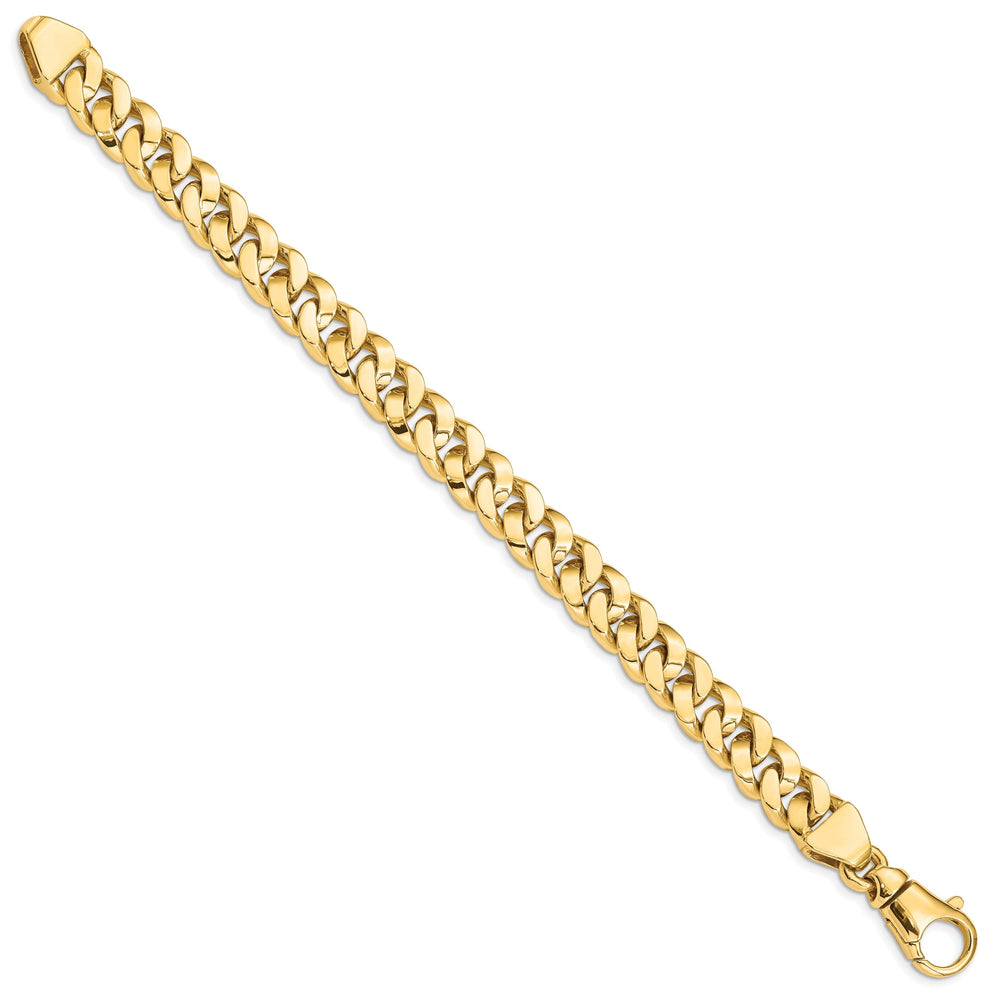 14k Yellow Gold 10.10mm Fancy Curb Link Chain