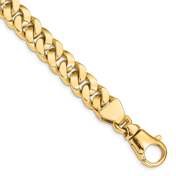 14k Yellow Gold 10.10mm Fancy Curb Link Chain