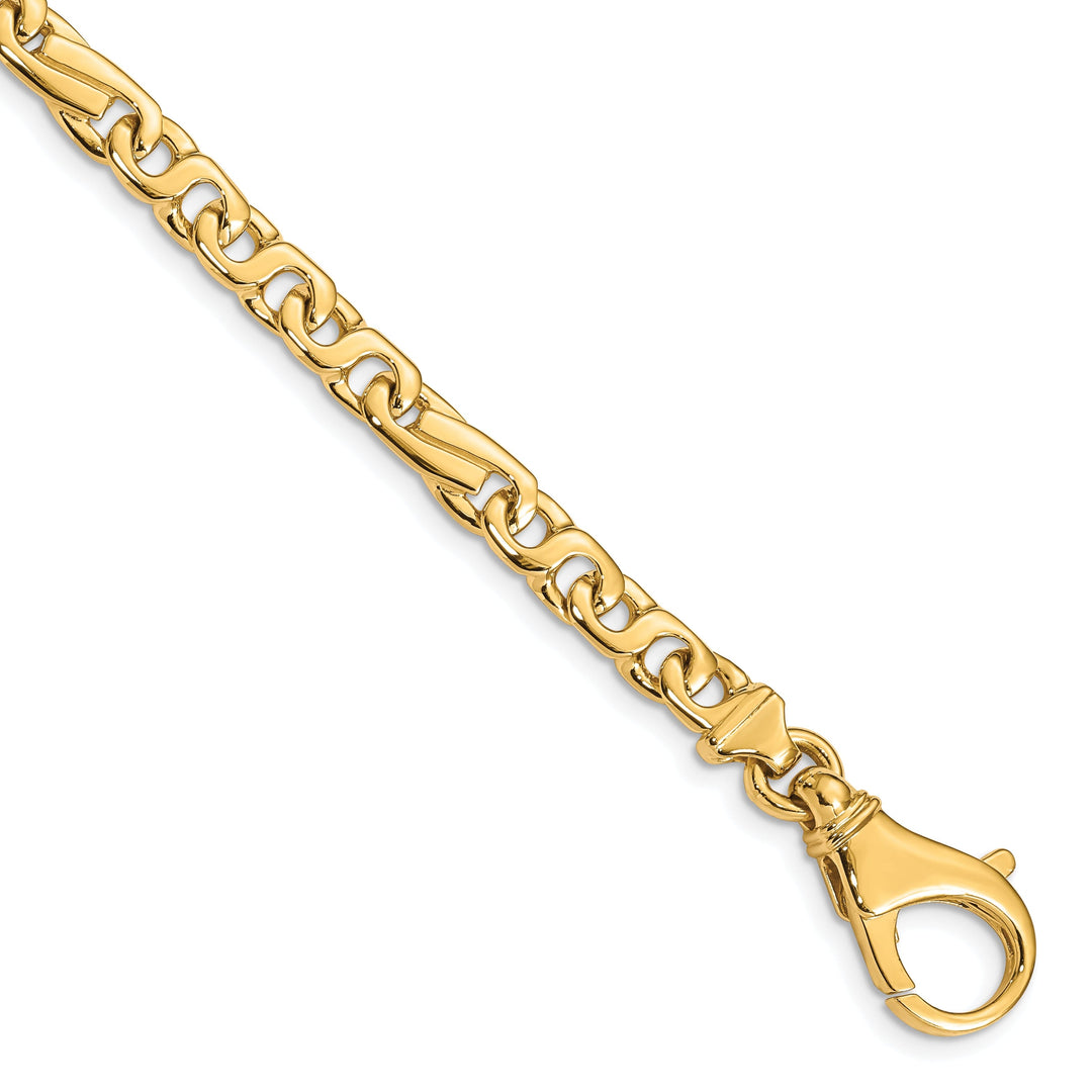 14k Yellow Gold Solid 6.20mm Fancy Link Chain