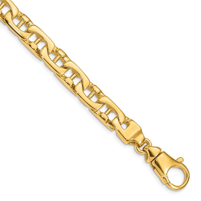 14k Yellow Gold Solid 8.50mm Fancy Link Chain