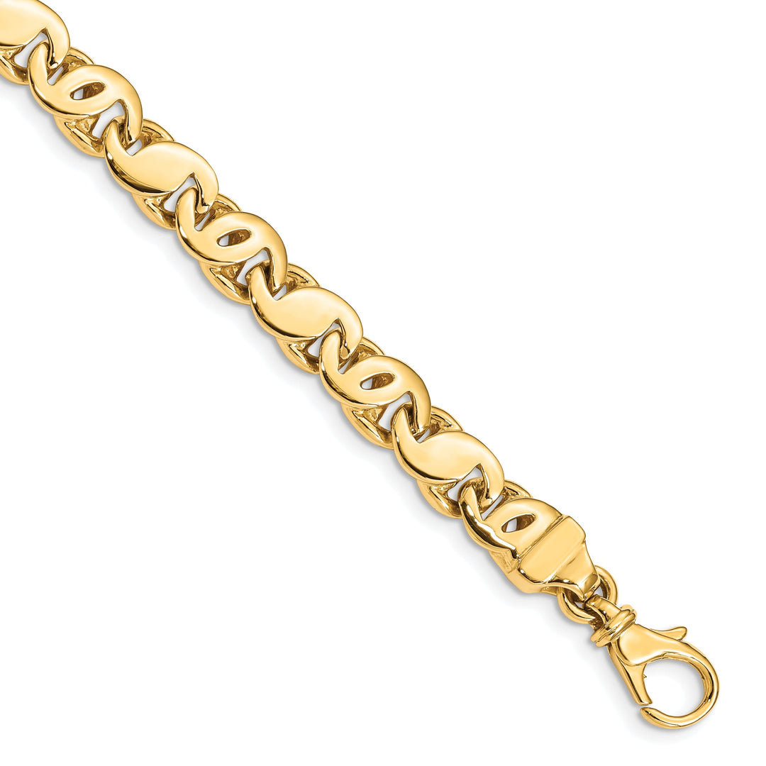 14k Yellow Gold 7.50mm Fancy S Link Chain