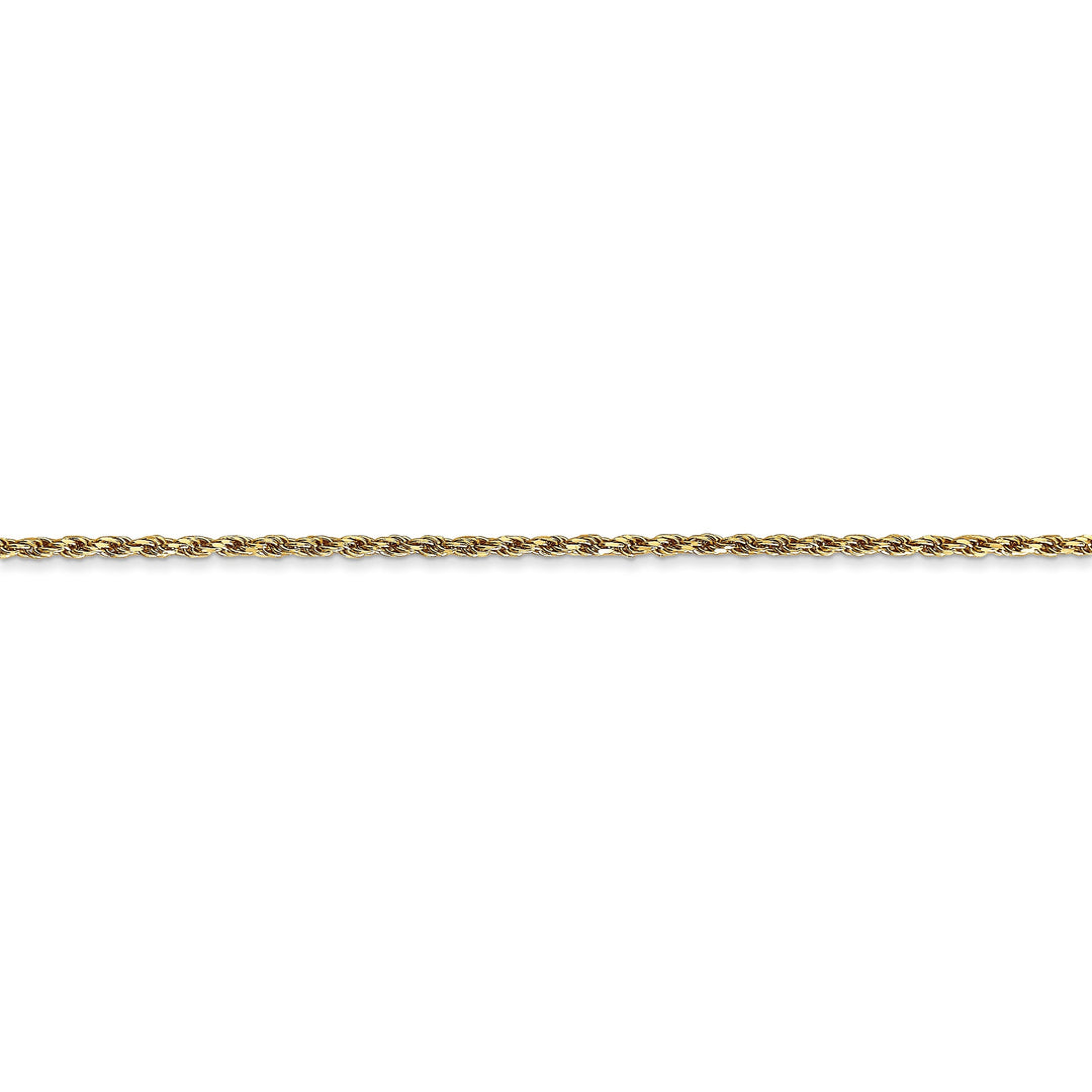 14k Yellow Gold 1.30mm Diamond Cut Rope Chain