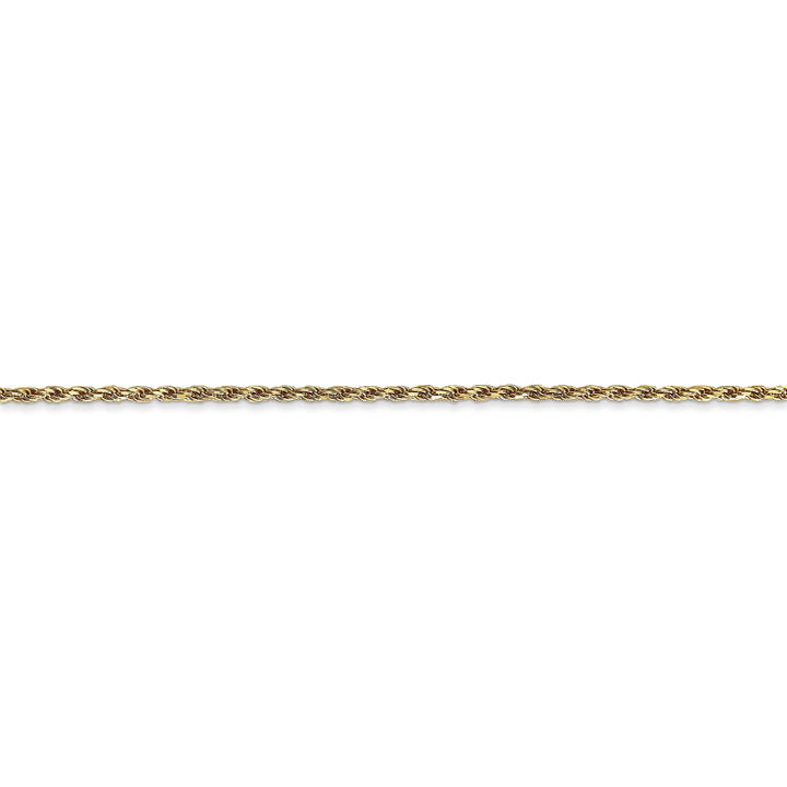 14k Yellow Gold 1.30mm Diamond Cut Rope Chain