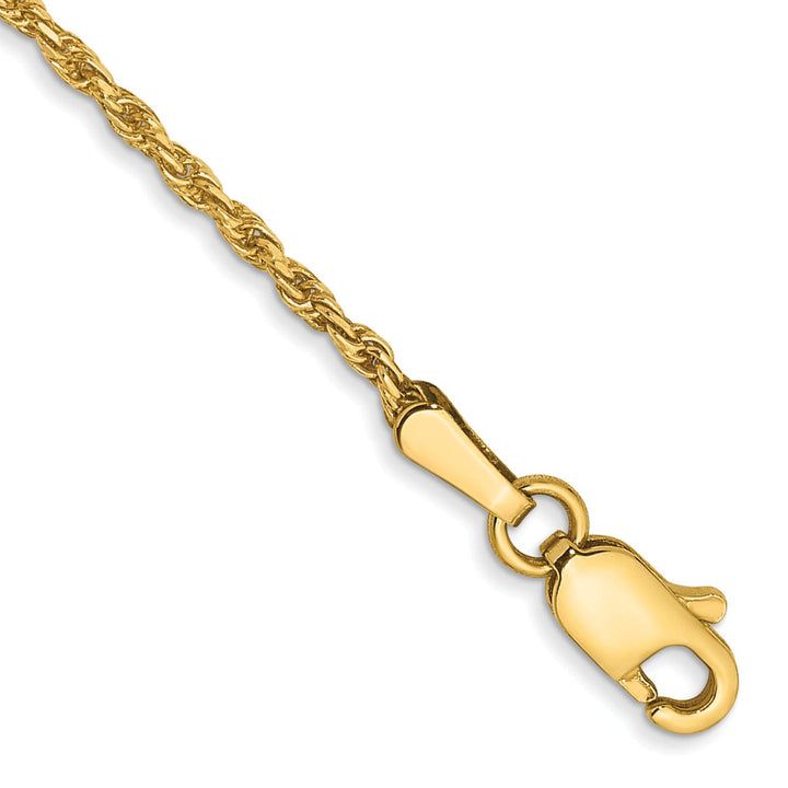 14k Yellow Gold 1.30mm Diamond Cut Rope Chain