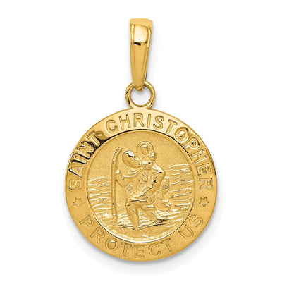 14k Yellow Gold Saint Christopher Medal Pendant at $ 154.43 only from Jewelryshopping.com