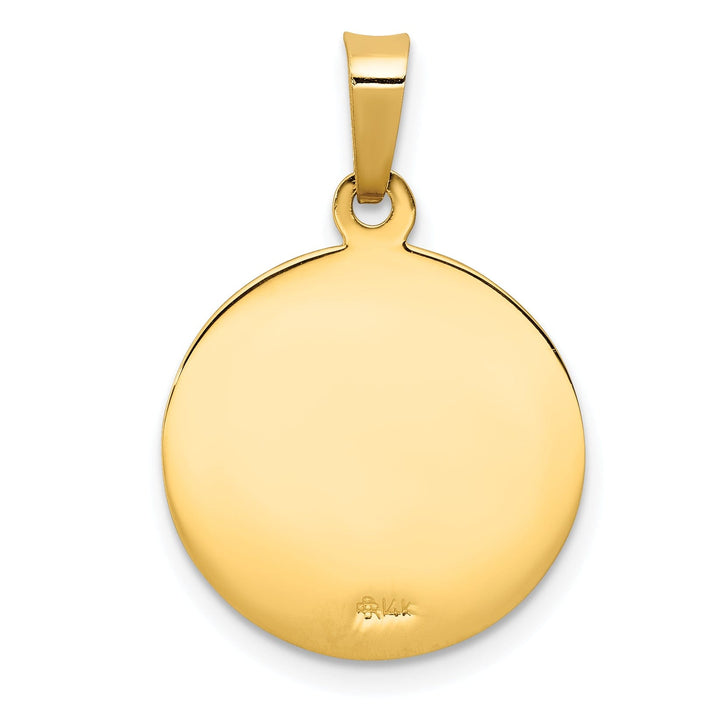 14k Yellow Gold Saint Anthony Medal Pendant