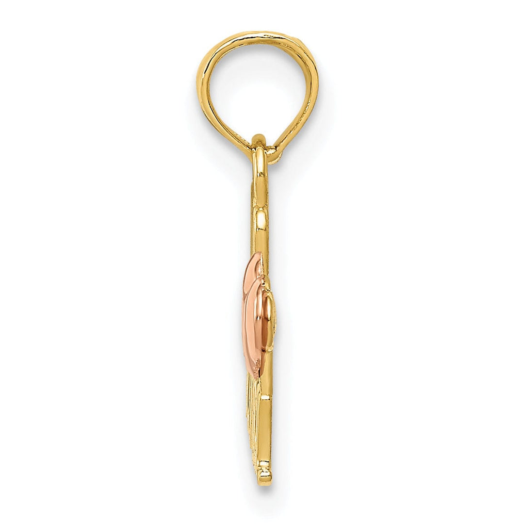 14k Two Tone Gold We Love Nana Charm Pendant