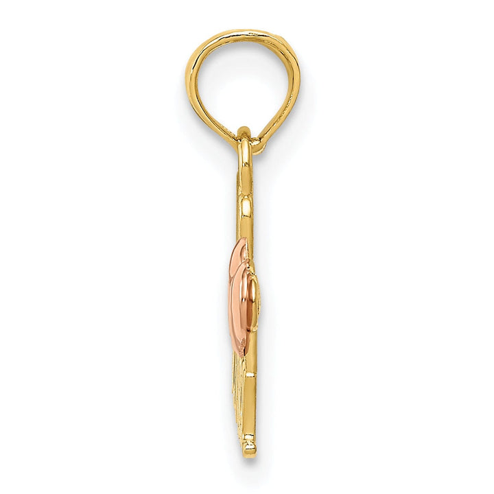 14k Two Tone Gold We Love Nana Charm Pendant