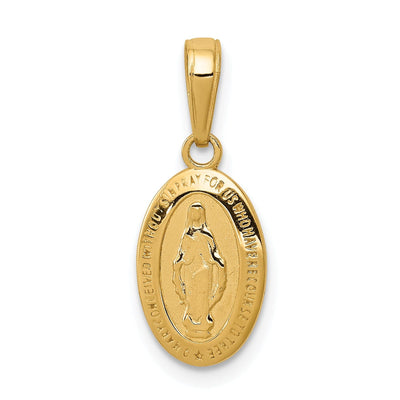 14k Yellow Gold Miraculous Medal Charm at $ 84.66 only from Jewelryshopping.com