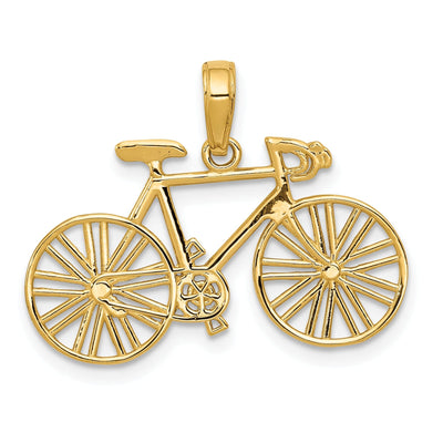 14k Yellow Gold Polished Bicycle Charm at $ 113.48 only from Jewelryshopping.com