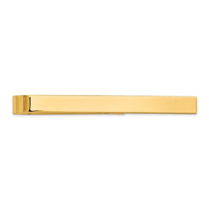 14k Yellow Gold Solid Engravable Tie Bar