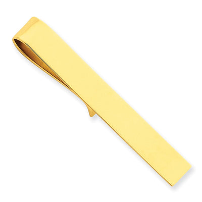 14k Yellow Gold Solid Flat Design Tie Bar at $ 531.85 only from Jewelryshopping.com