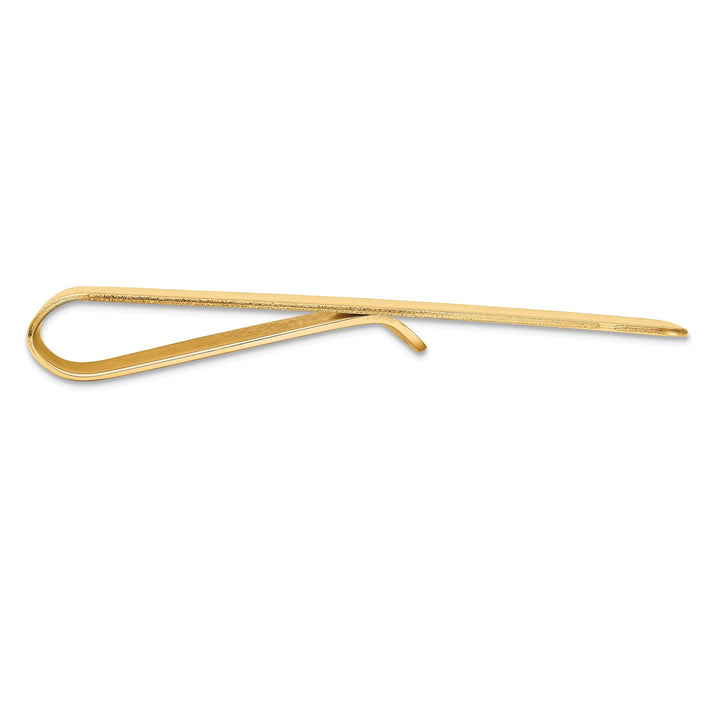 14k Yellow Gold Solid Line Design Money Clip.