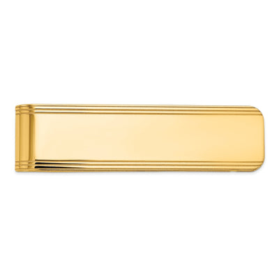 14k Yellow Gold Solid Line Design Money Clip. at $ 969.41 only from Jewelryshopping.com