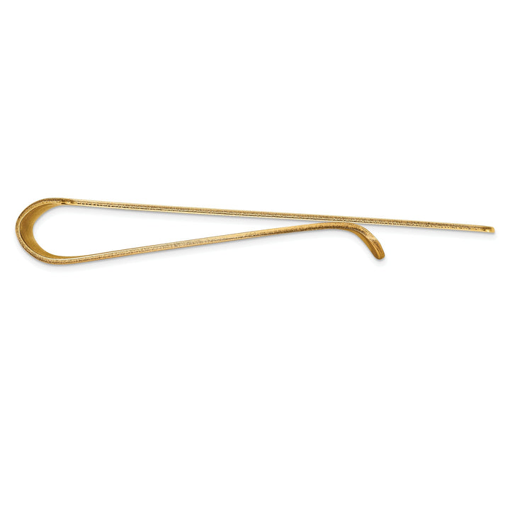 14k Yellow Gold Solid Line Design Money Clip.