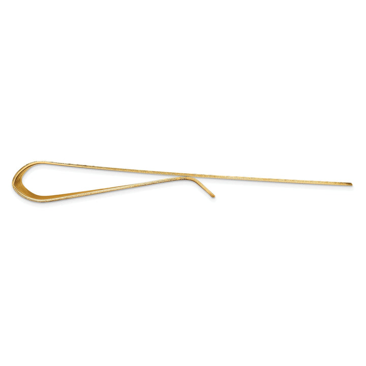 14k Yellow Gold Solid Line Design Money Clip.