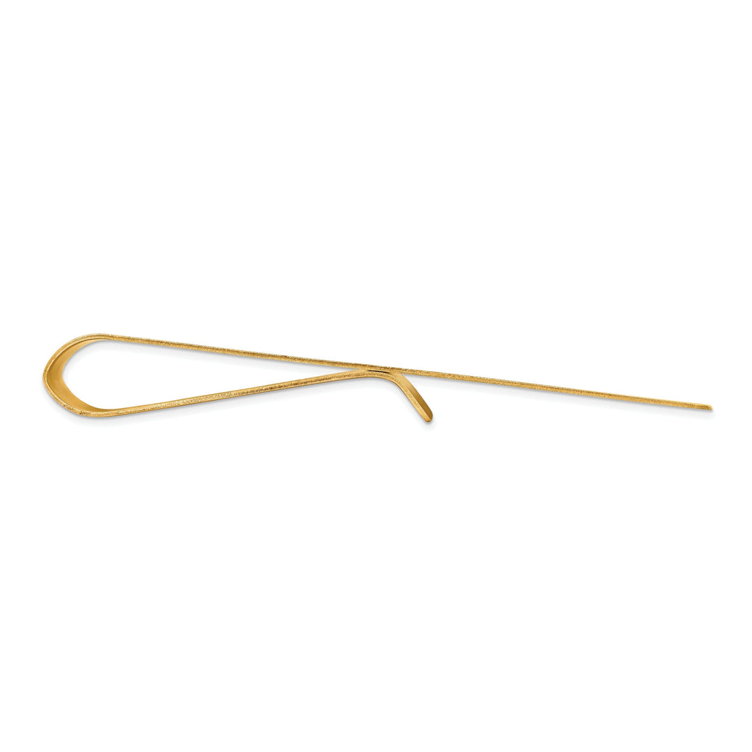 14k Yellow Gold Solid Line Design Money Clip.