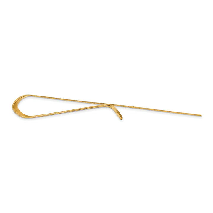14k Yellow Gold Solid Line Design Money Clip.