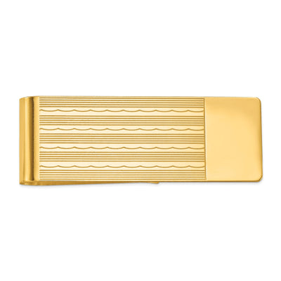 14k Yellow Gold Solid Line Design Money Clip. at $ 1325.12 only from Jewelryshopping.com