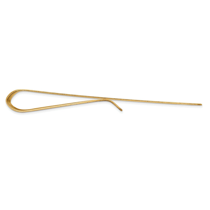 14k Yellow Gold Solid Line Design Money Clip.