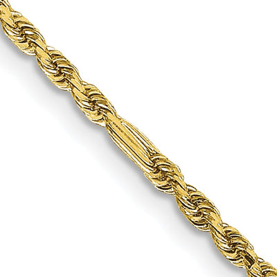14k Yellow Gold 2.00mm D.C Milano Rope Chain at $ 160.04 only from Jewelryshopping.com
