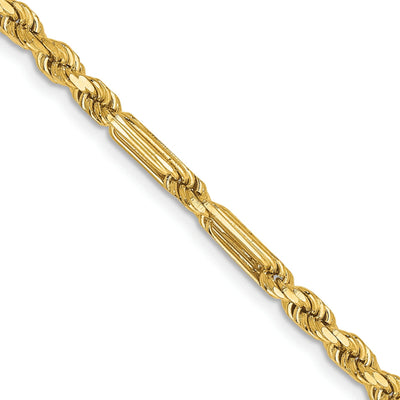 14k Yellow Gold 3.00mm D.C Milano Rope Chain at $ 462.12 only from Jewelryshopping.com