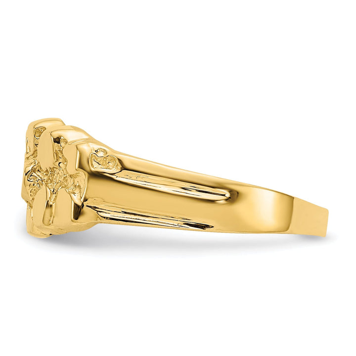 14k Yellow Gold Solid Nugget Ring