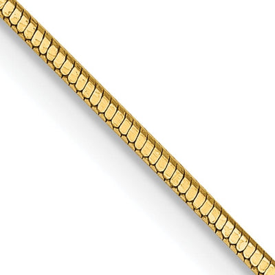 14k Yellow Gold 1.20mm Octagonal Snake Chain at $ 191.74 only from Jewelryshopping.com