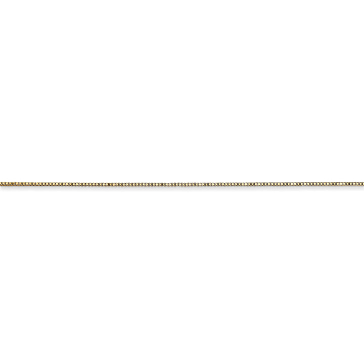 14k Yellow Gold 0.50mm Polish Solid Box Chain