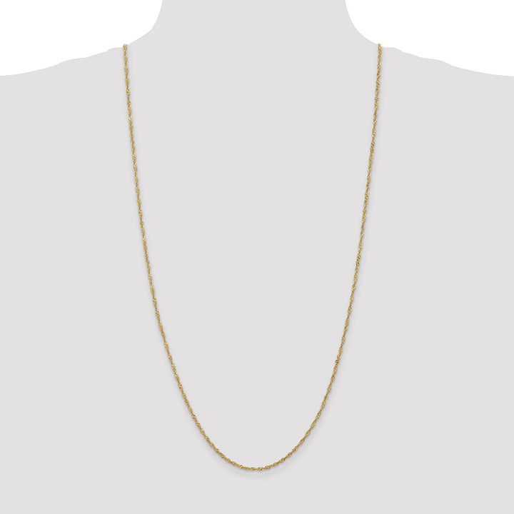 14k Yellow Gold 1.70m Polished Singapore Chain