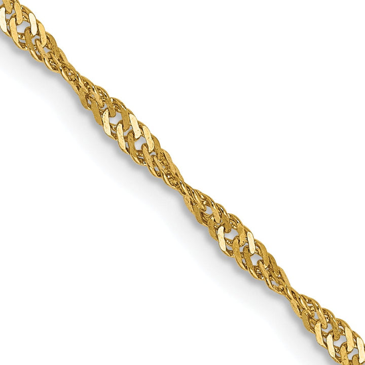 14k Yellow Gold 1.70m Polished Singapore Chain