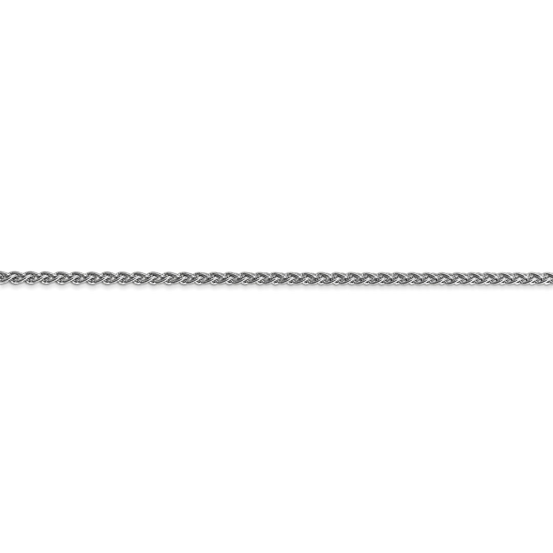 14k White Gold 2.25m Solid Polished Spiga Chain