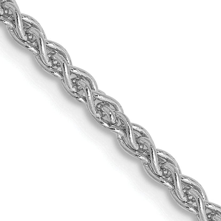 14k White Gold 2.25m Solid Polished Spiga Chain