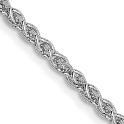 14k White Gold 2.25m Solid Polished Spiga Chain at $ 303.25 only from Jewelryshopping.com