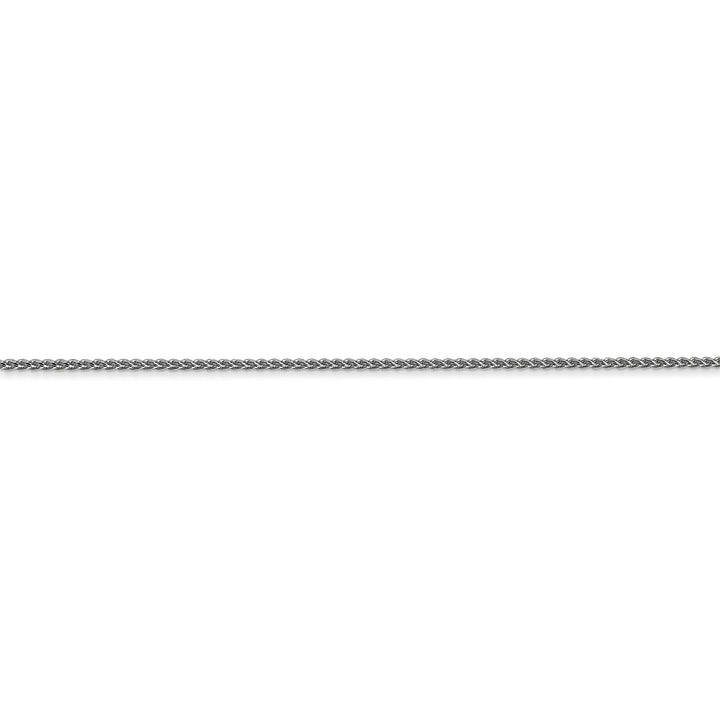 14k White Gold 0.80mm Diamond Cut Spiga Chain